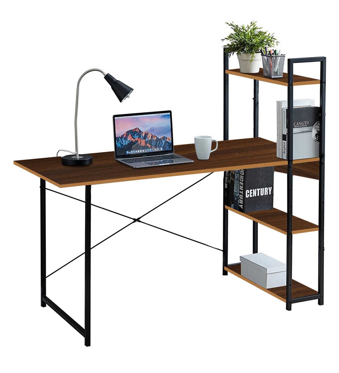 Buy Angie Study Table with Shelves by Kawachi Online Industrial