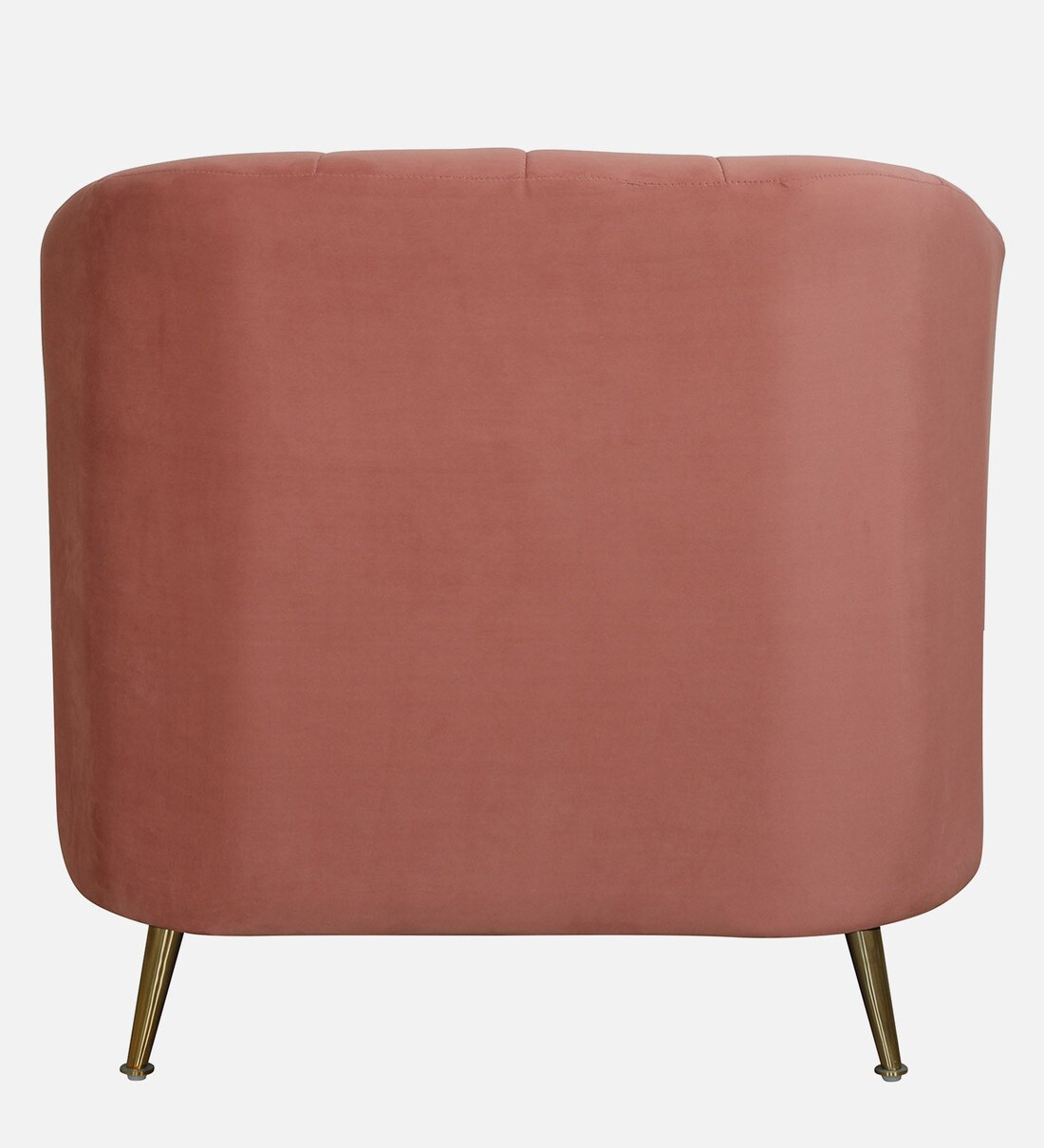 Buy Kaylee Velvet Fabric 1 Seater Sofa In Blush Pink Colour By ...