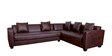 Kameth Corner Sofa Set in Brown Colour in L Shape