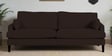 Kane Fabric 3 Seater Sofa In Chocolate Brown Colour