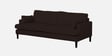 Kane Fabric 3 Seater Sofa In Chocolate Brown Colour