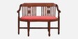 Aakruti Scratch Resistant Teak Wood 2 Seater Sofa In Red Colour