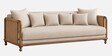 Kanso 3 Seater Sofa In Walnut Cane Finish