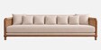 Kanso 3 Seater Sofa In Walnut Cane Finish