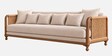 Kanso 3 Seater Sofa In Walnut Cane Finish
