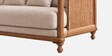 Kanso 3 Seater Sofa In Walnut Cane Finish