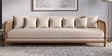 Kanso 3 Seater Sofa In Walnut Cane Finish