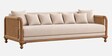 Kanso 3 Seater Sofa In Walnut Cane Finish