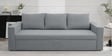 Zenari Fabric 3 Seater Pull Out Sofa Cum Bed In Ash Grey Colour