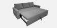 Kara Fabric 3 Seater Pull Out Sofa Cum Bed In Grey Colour