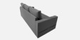Kara Fabric 3 Seater Pull Out Sofa Cum Bed In Grey Colour