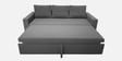 Kara Fabric 3 Seater Pull Out Sofa Cum Bed In Grey Colour