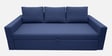 Zenari Fabric 3 Seater Pull Out Sofa Cum Bed In Navy Blue Colour