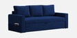 Kara Fabric 3 Seater Pull Out Sofa Cum Bed In Royal Blue Colour