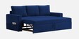Kara Fabric 3 Seater Pull Out Sofa Cum Bed In Royal Blue Colour
