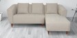 Nirvana Fabric Sectional Sofa ( 3+ Lounger) in Light Brown Colour in L Shaped