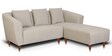 Nirvana Fabric Sectional Sofa ( 3+ Lounger) in Light Brown Colour in L Shaped