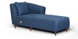 Kate LHS 2 Seater Sofa with Lounger in Blue Colour