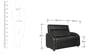 Katrina Sofa Set (3+2 Seater) in Black Colour