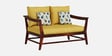 Kaveri 2 Seater Sofa In Natual & Yellow Colour