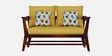 Kaveri 2 Seater Sofa In Natual & Yellow Colour