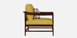 Kaveri 3 Seater Sofa In Natual & Yellow Colour