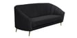 Kaylee Velvet 3 Seater Sofa In Charcoal Grey Colour