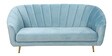 Kaylee Velvet 3 Seater Sofa In Sky Blue Colour