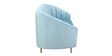 Kaylee Velvet 3 Seater Sofa In Sky Blue Colour