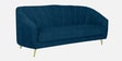 Kaylee Chenille Fabric 3 Seater Sofa In Denim Blue Colour