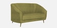 Kaylee Chenille Fabric 2 Seater Sofa In Olive Green Colour
