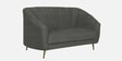 Kaylee Chenille Fabric 2 Seater Sofa In Steel Grey Colour