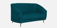 Kaylee Chenille Fabric 2 Seater Sofa In Teal Colour