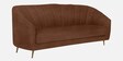 Kaylee Vegan Leather 3 Seater Sofa In Bright Brown Colour