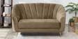 Kaylee Velvet 2 Seater Sofa in Beige Colour