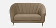 Kaylee Velvet 2 Seater Sofa in Beige Colour