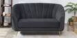 Kaylee Velvet 2 Seater Sofa In Charcoal Grey Colour