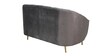Kaylee Velvet 2 Seater Sofa In Fossil Grey Colour