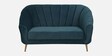 Kaylee Velvet 2 Seater Sofa In Teal Blue Colour