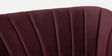 Kaylee Velvet 2 Seater Sofa In Wine Red Colour