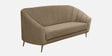 Kaylee Velvet 3 Seater Sofa in Beige Colour