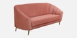 Kaylee Velvet 3 Seater Sofa In Blush Pink Colour