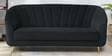 Kaylee Velvet 3 Seater Sofa In Charcoal Grey Colour