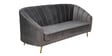 Kaylee Velvet 3 Seater Sofa In Fossil Grey Colour