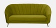 Kaylee Velvet 3 Seater Sofa In Mehendi Green Colour