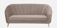 Kaylee Velvet 3 Seater Sofa In Sandy Brown Colour