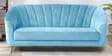 Kaylee Velvet 3 Seater Sofa In Sky Blue Colour