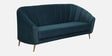 Kaylee Velvet 3 Seater Sofa In Teal Blue Colour