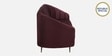 Kaylee Velvet 3 Seater Sofa In Wine Red Colour