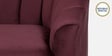 Kaylee Velvet 3 Seater Sofa In Wine Red Colour
